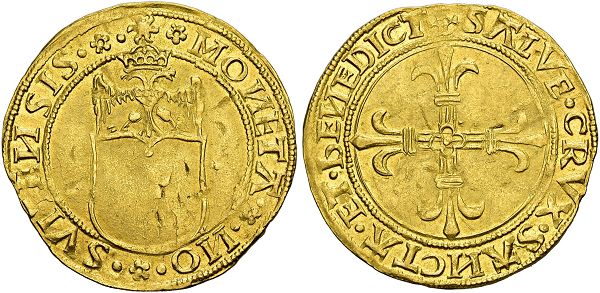 Schwyz. Scudo d'oro del sole o. J. (1510-1520), Bellinzona.